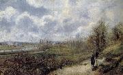 Camille Pissarro leading the way Schwarz Metaponto oil painting on canvas